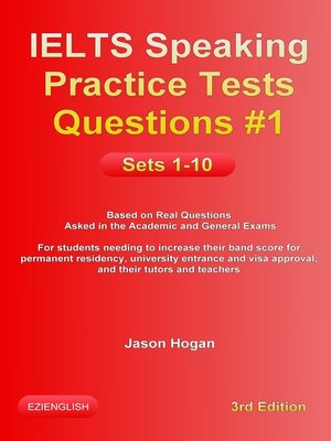 cover image of IELTS Speaking Practice Tests Questions #1 Sets 1-10